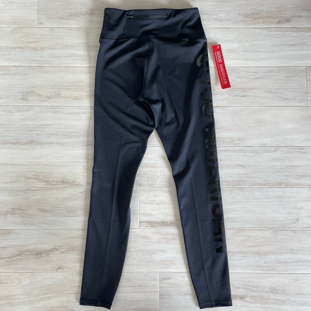 NWT Good American Core Power Performance Black Le… - image 4